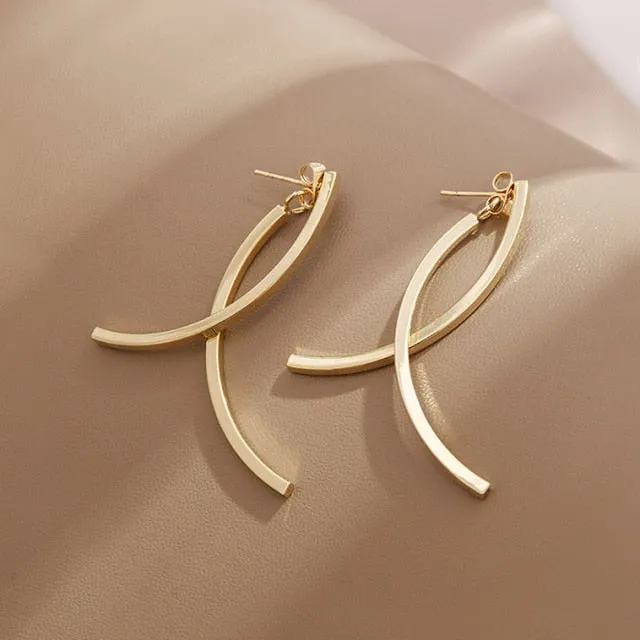 Fashion New Stainless Steel Stud Earrings For Women