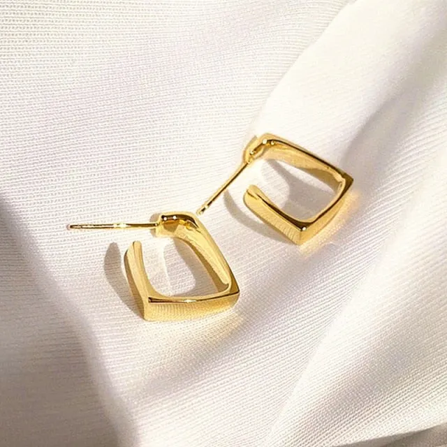 Fashion New Stainless Steel Stud Earrings For Women