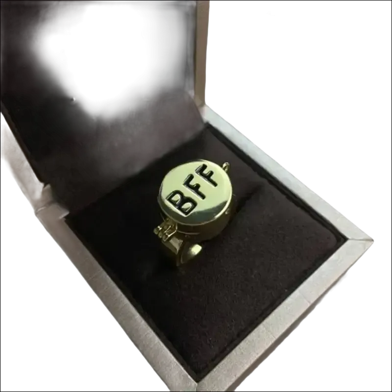 Gold BFF Rings Aesthetics