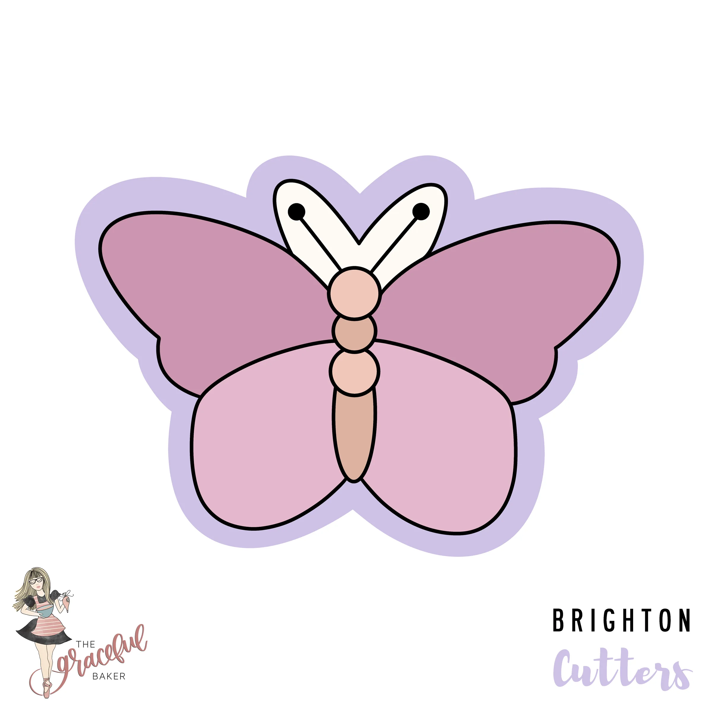 Graceful Butterfly 2 Cookie Cutter