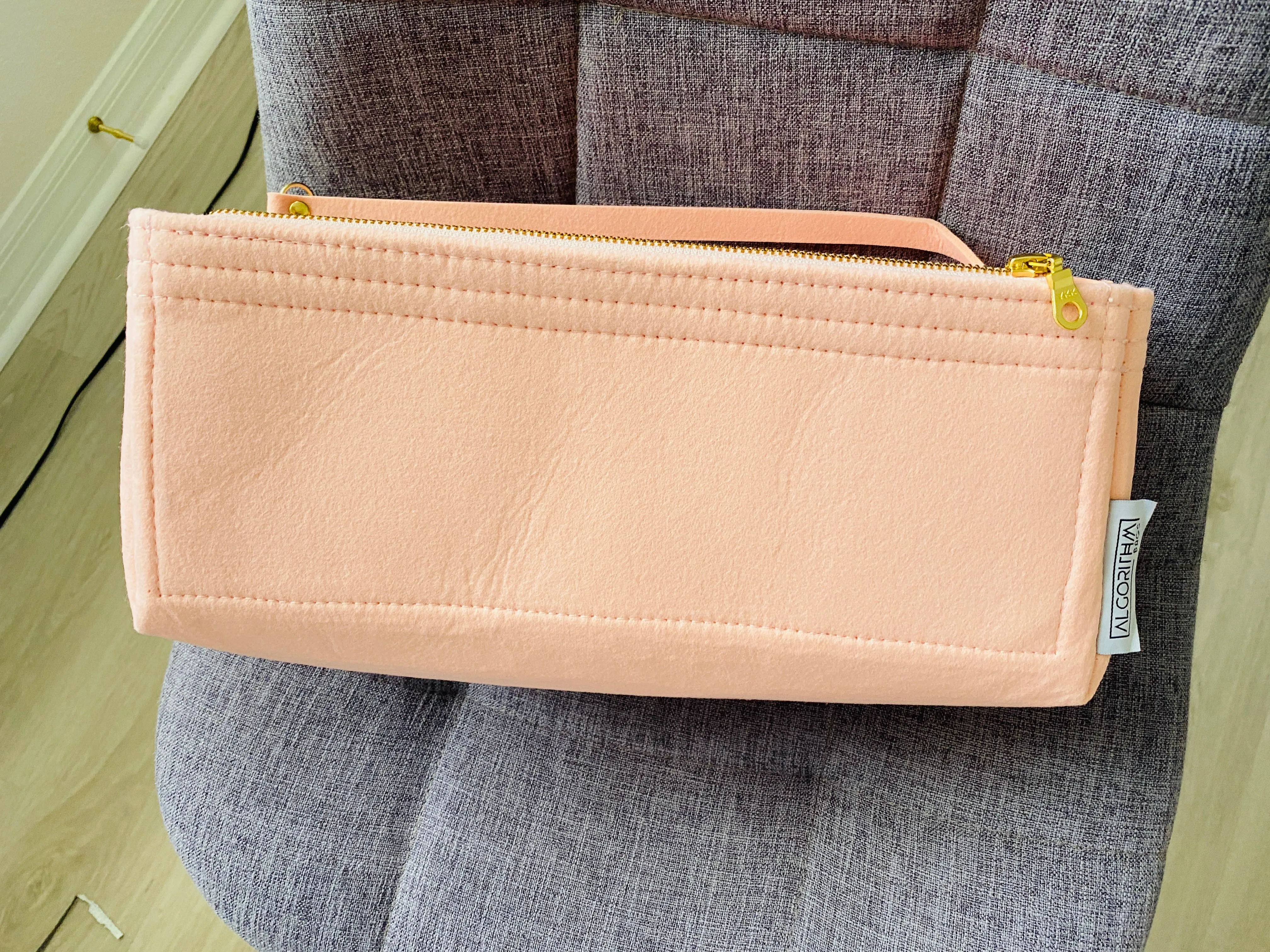 Graceful PM LV Purse Organizer Insert, Rose Ballerine, 3mm Felt, Shaper/Liner/Protector, Only @AlgorithmBags® for Louis Vuitton