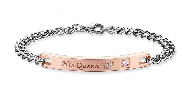 Her King His Queen Couple Bracelets