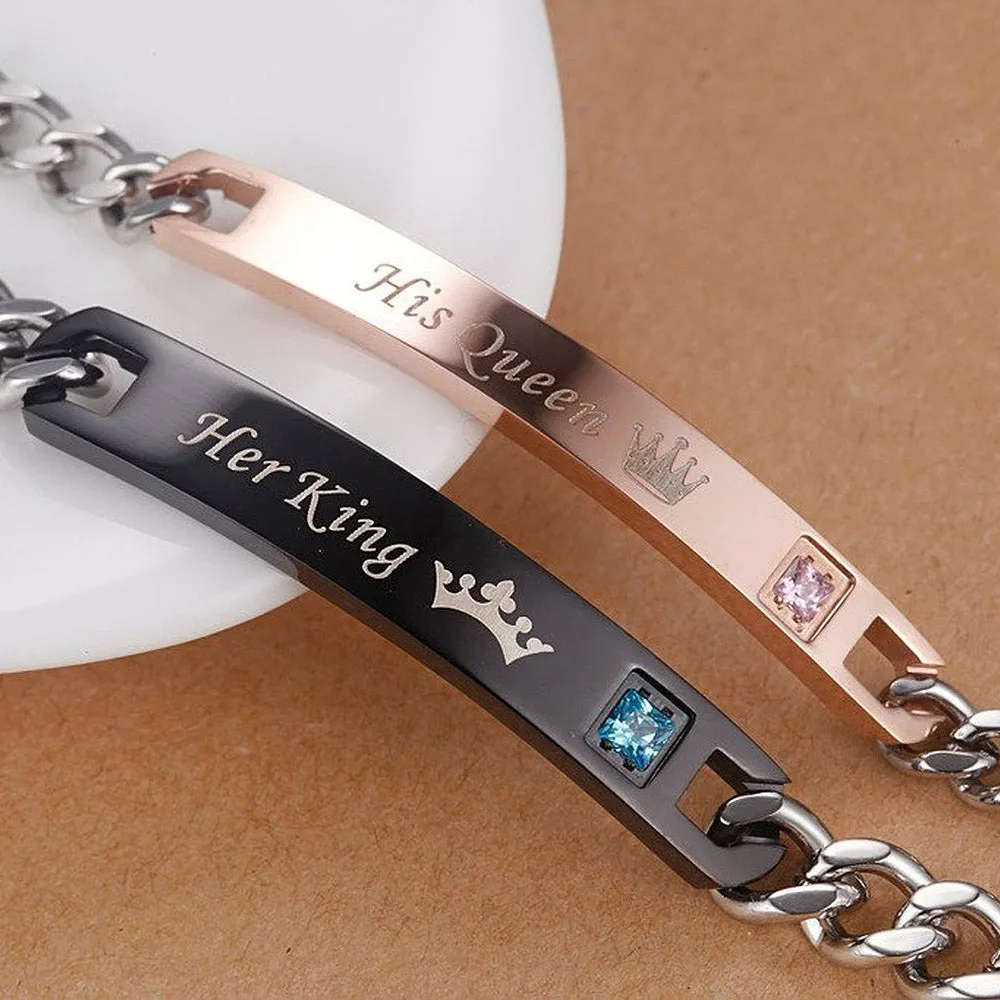 Her King His Queen Couple Bracelets