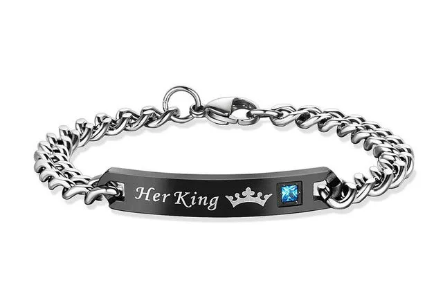 Her King His Queen Couple Bracelets