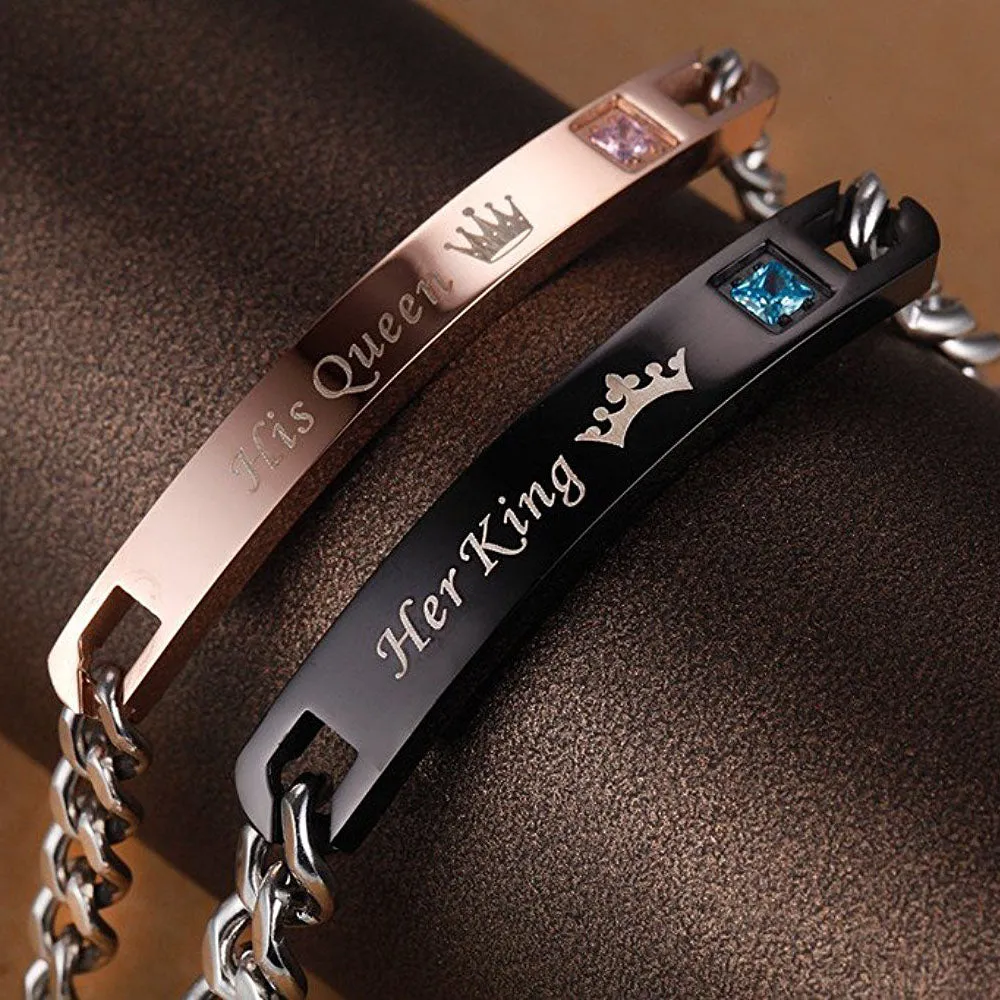Her King His Queen Couple Bracelets