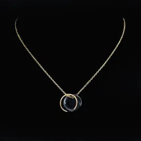 Homero Stainless Steel Necklace with Interlock Pendant