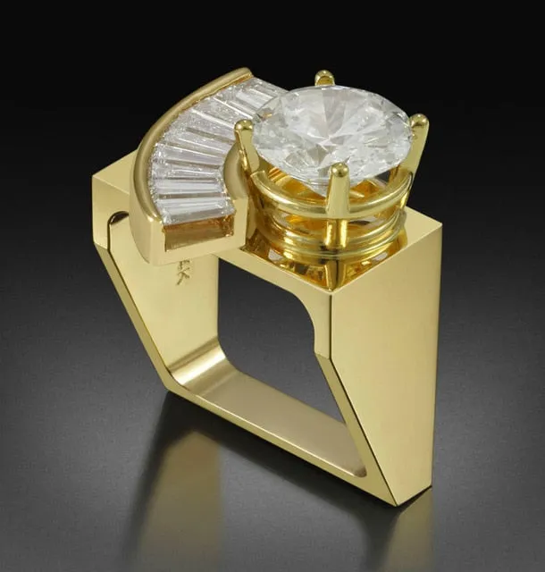 Judy Unique Fashion Women Silver Gold Rings Promise Wedding Engagement Rings