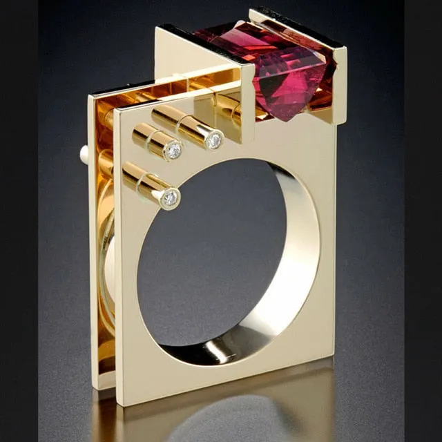 Judy Unique Fashion Women Silver Gold Rings Promise Wedding Engagement Rings