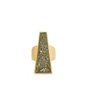 Kendra Scott Collins Cocktail Ring in Olive Epidote