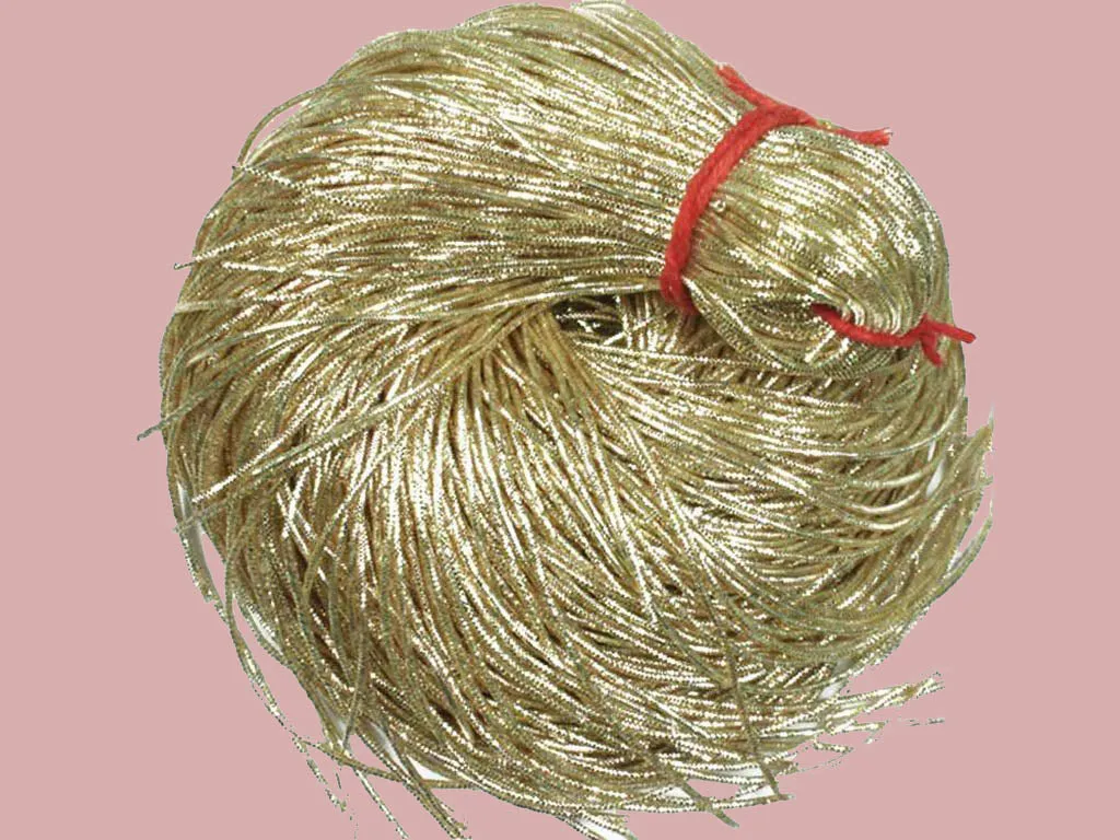 Light Golden Nakshi / Bullion Wire (Wholesale)