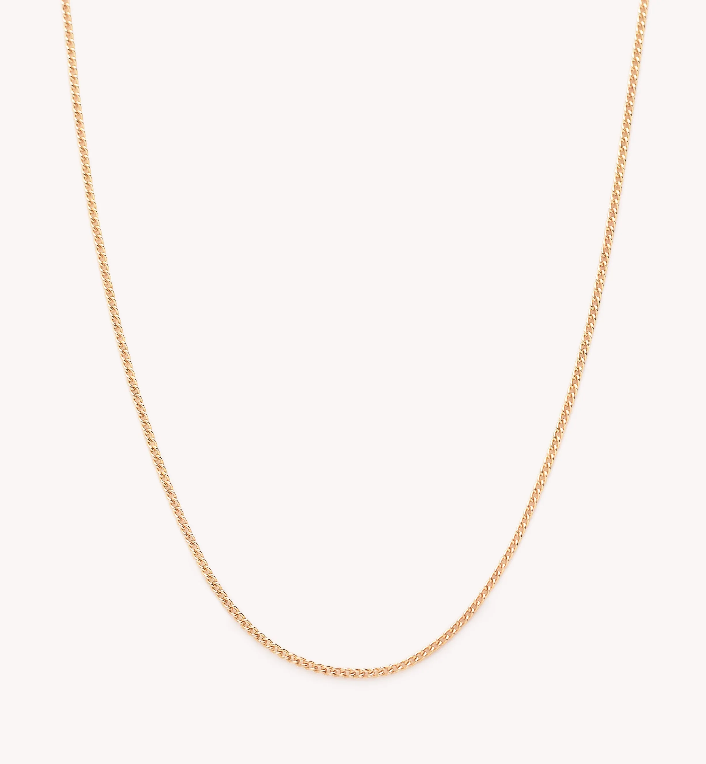 Linda Fine Curb Chain Necklace