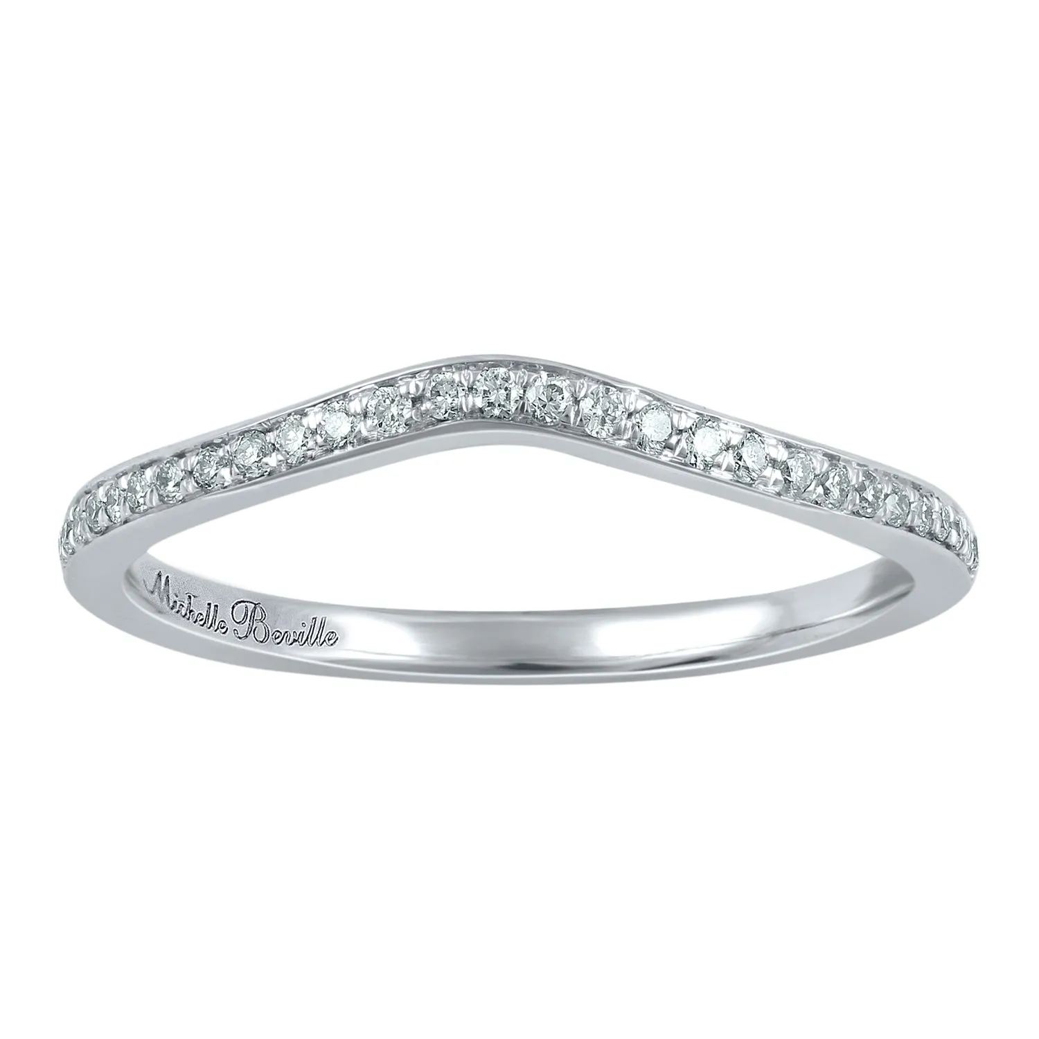 Love By Michelle Beville 18ct White Gold 0.12ct Diamond Ring