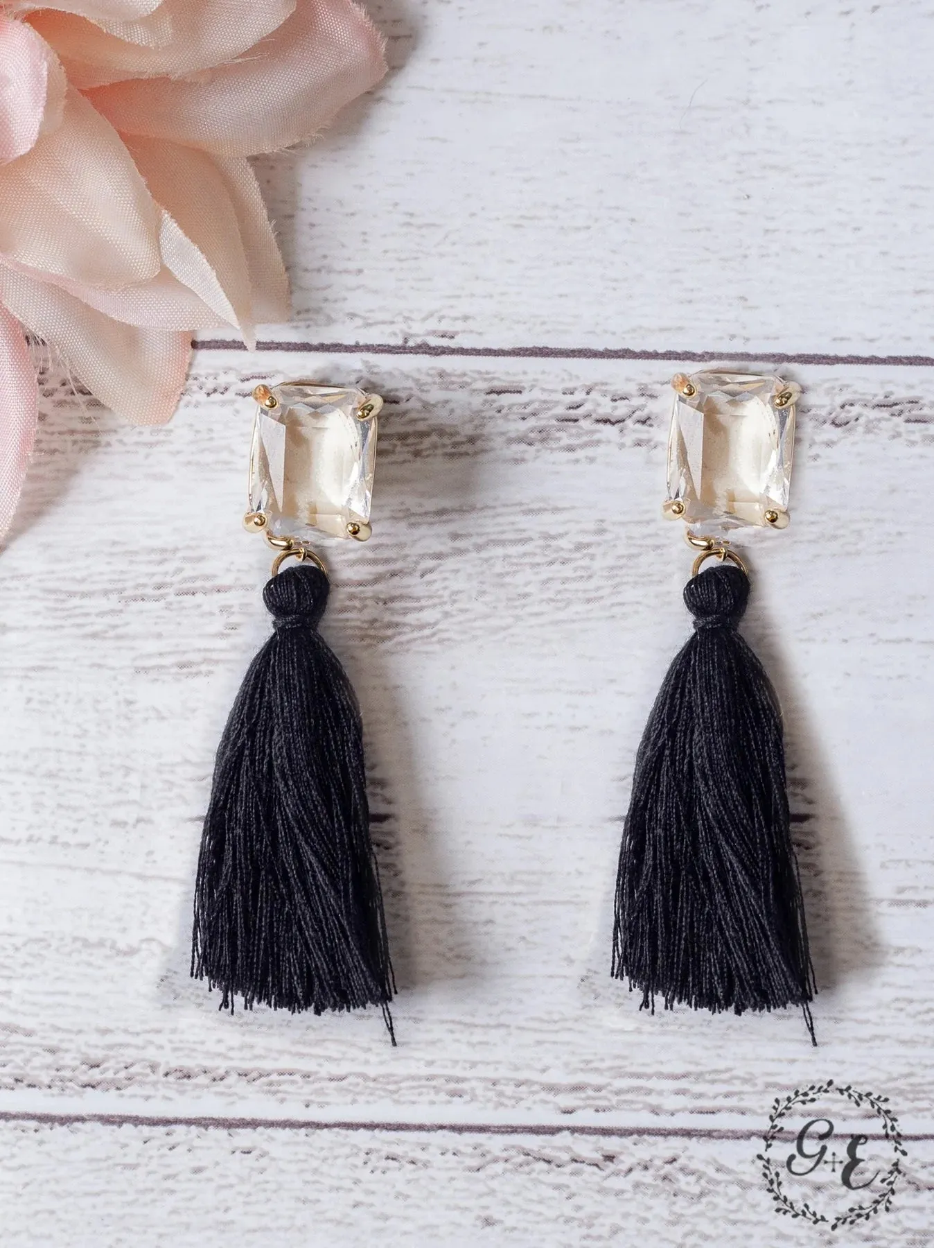 Love Notes Turquoise Tassel Stud Earrings
