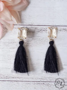 Love Notes Turquoise Tassel Stud Earrings