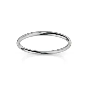 Medium Round 2mm - Platinum
