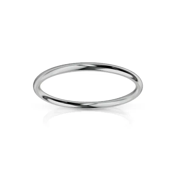 Medium Round 2mm - Platinum