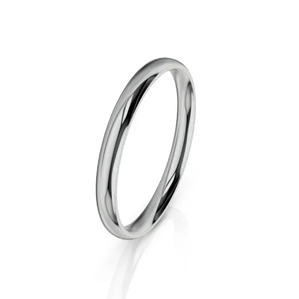 Medium Round 3mm - 18ct White Gold