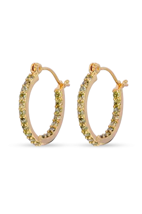 Mini Serena Hoops - Olive