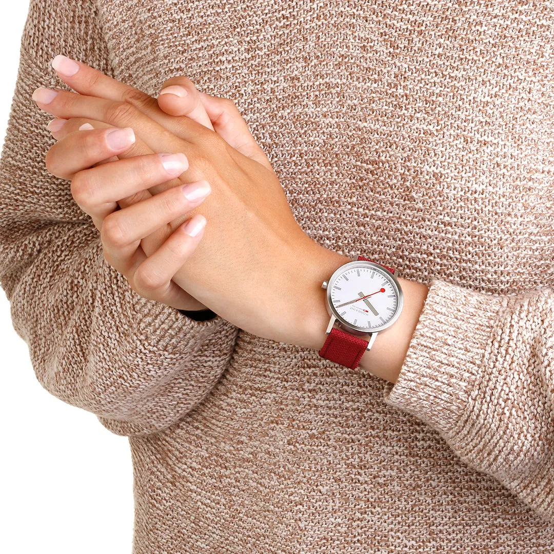MOND Watch Classic Dark Cherry Textile D