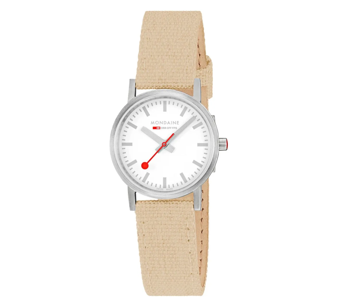 Mondaine CLASSIC 30mm, modern casual watch, Beige, A658.30323.17SBK