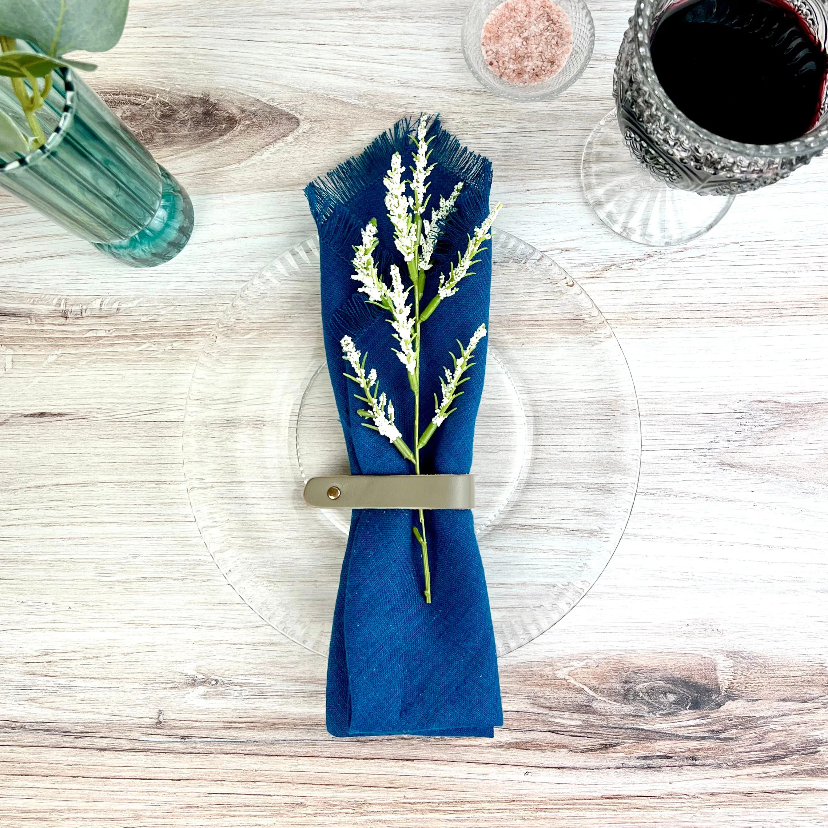 Napkins and Rings (Set of 4)