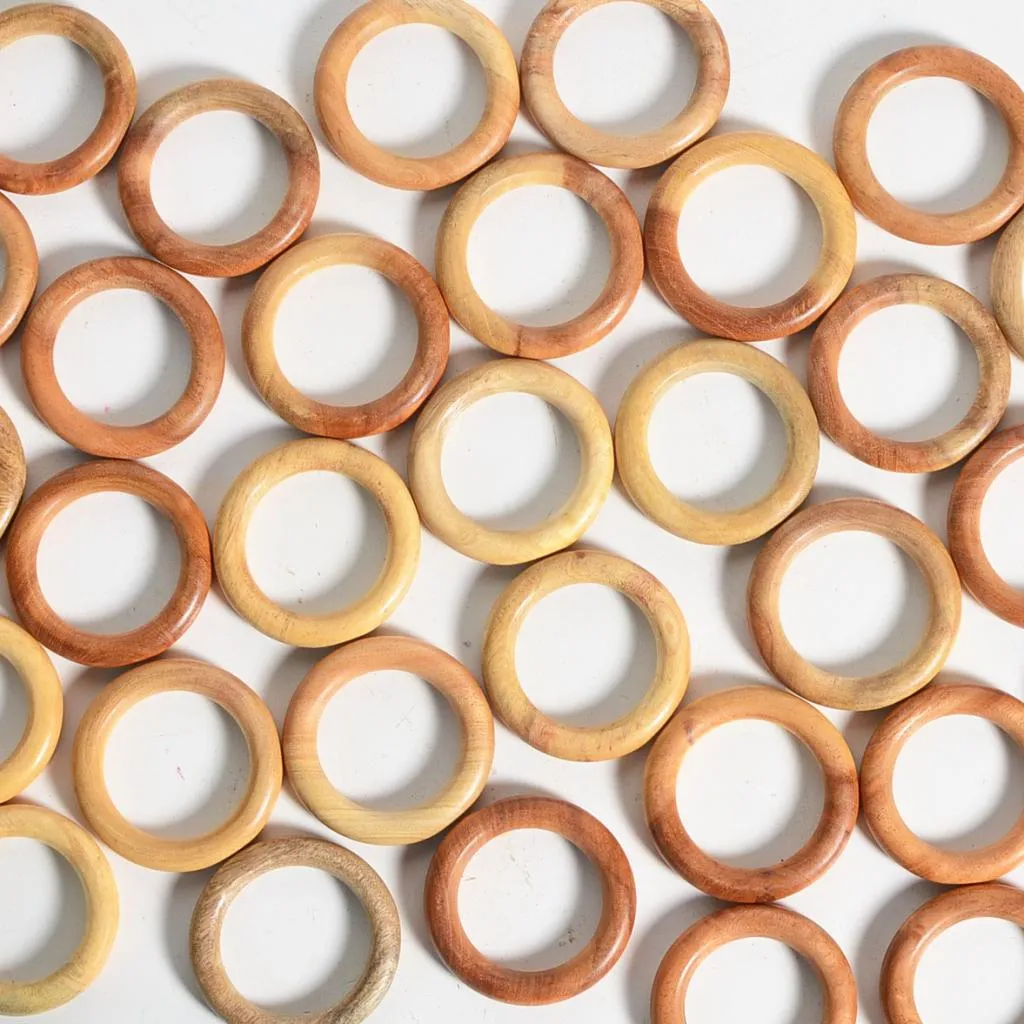 Natural Wooden Rings
