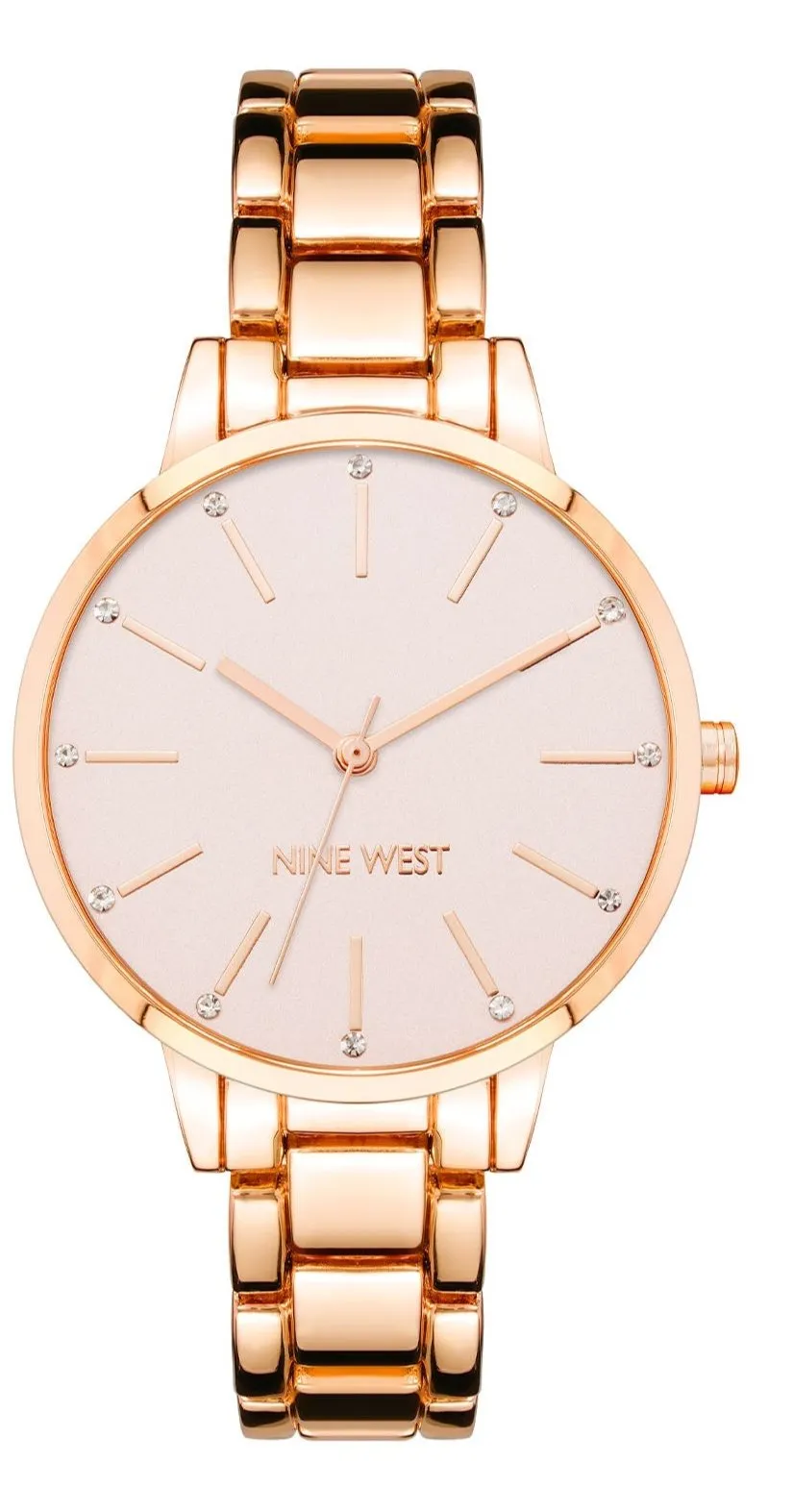 Nine West Pink Dial Analog Watch For -  Ladies NW-2098PKRG