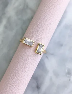 Nuance Double Baguette Ring