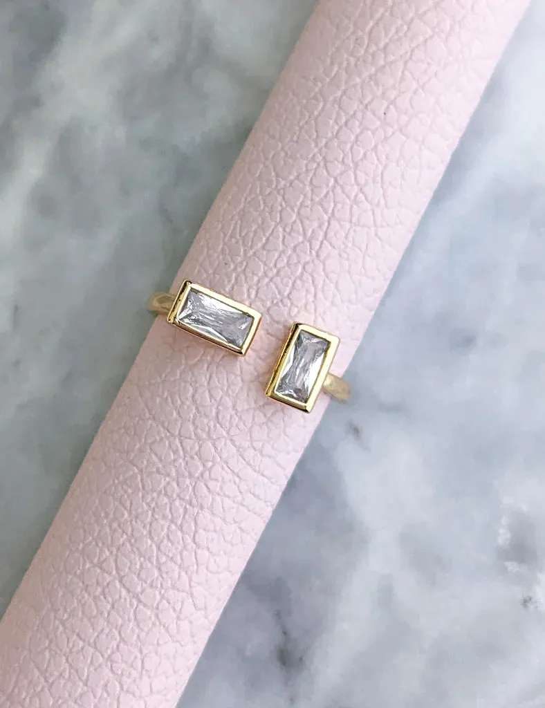 Nuance Double Baguette Ring