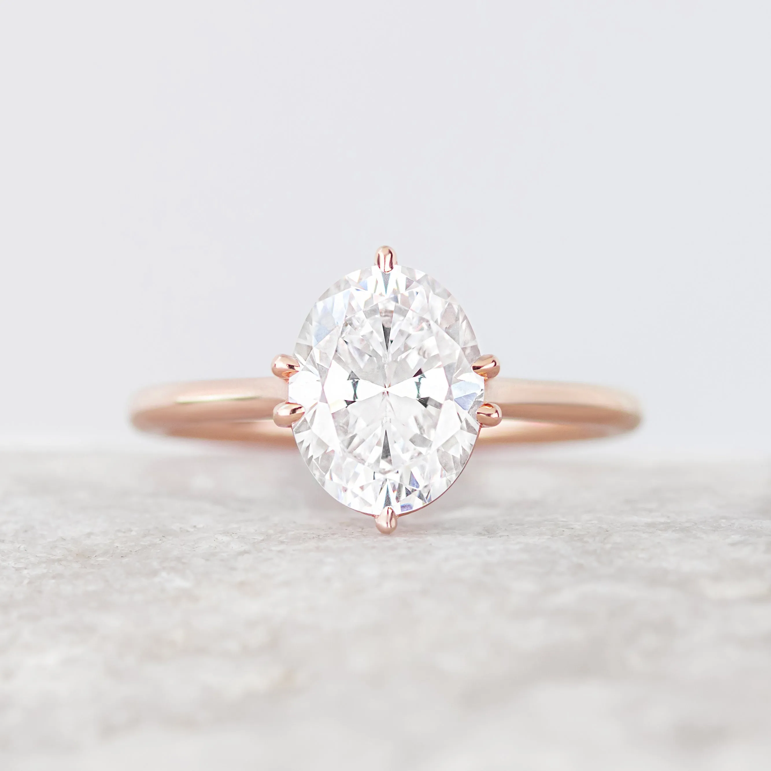 Odette ~ Oval Cut Solitaire Ring