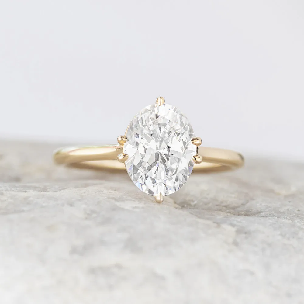 Odette ~ Oval Cut Solitaire Ring
