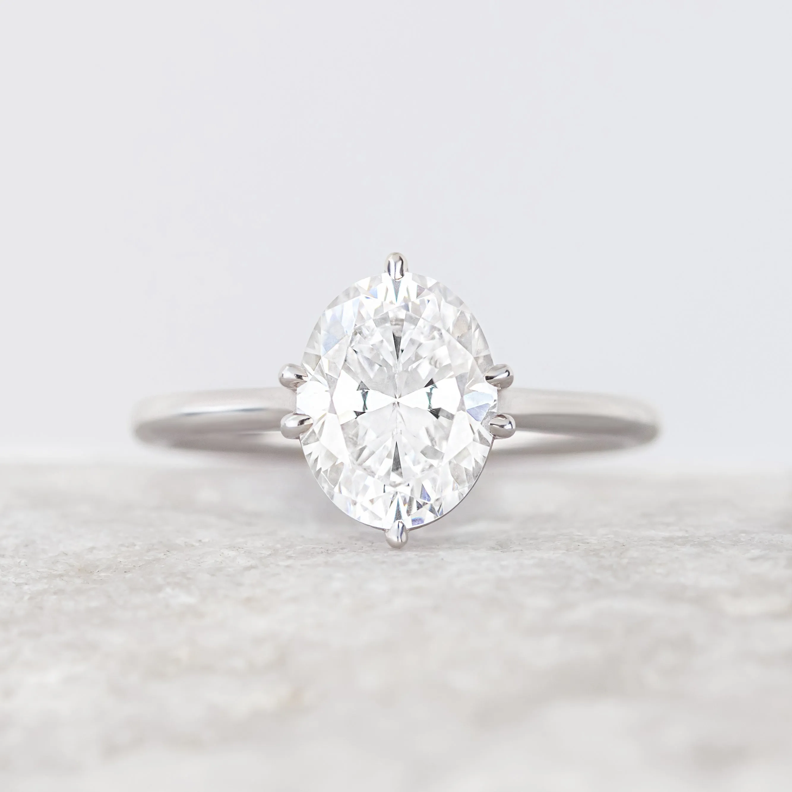 Odette ~ Oval Cut Solitaire Ring