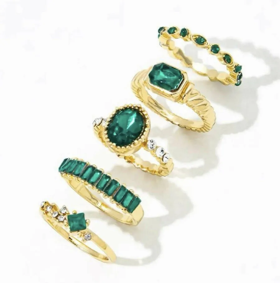 Oh La La Express Women Rings Set 5pcs