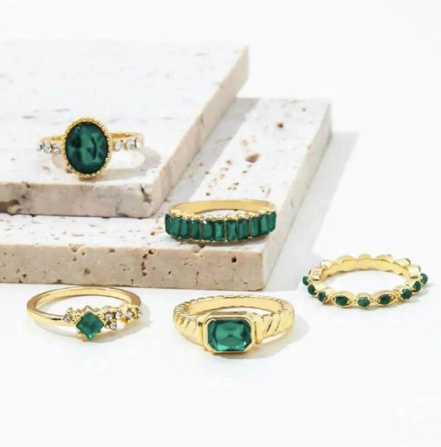 Oh La La Express Women Rings Set 5pcs