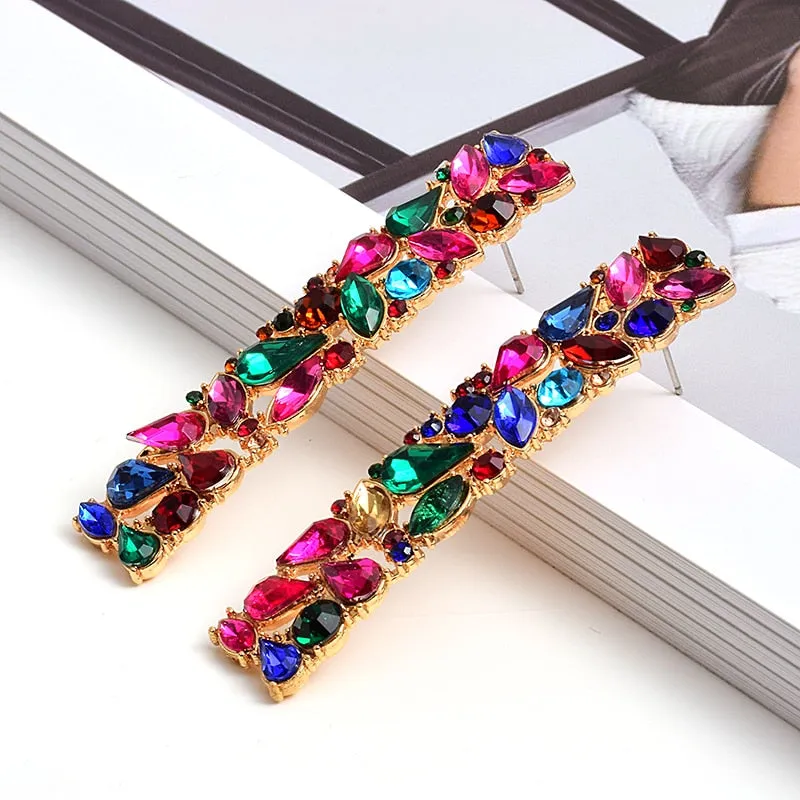 Paradise Rhinestone Stud Earrings