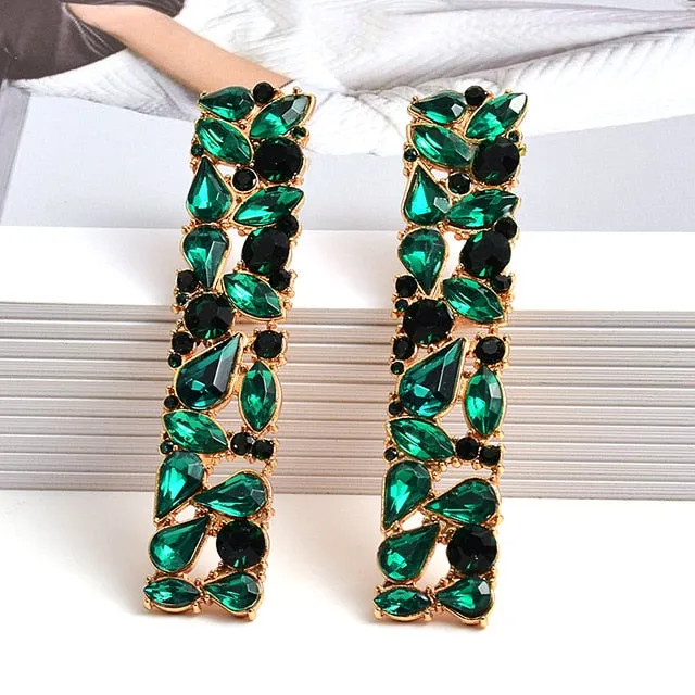 Paradise Rhinestone Stud Earrings