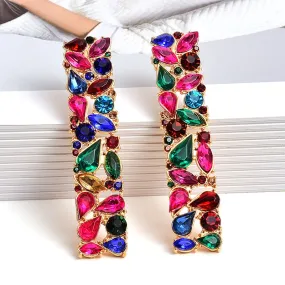 Paradise Rhinestone Stud Earrings