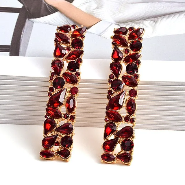 Paradise Rhinestone Stud Earrings