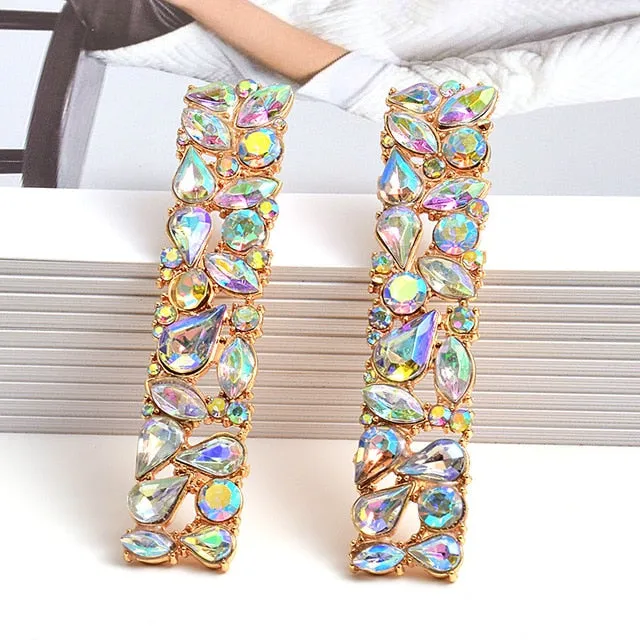 Paradise Rhinestone Stud Earrings