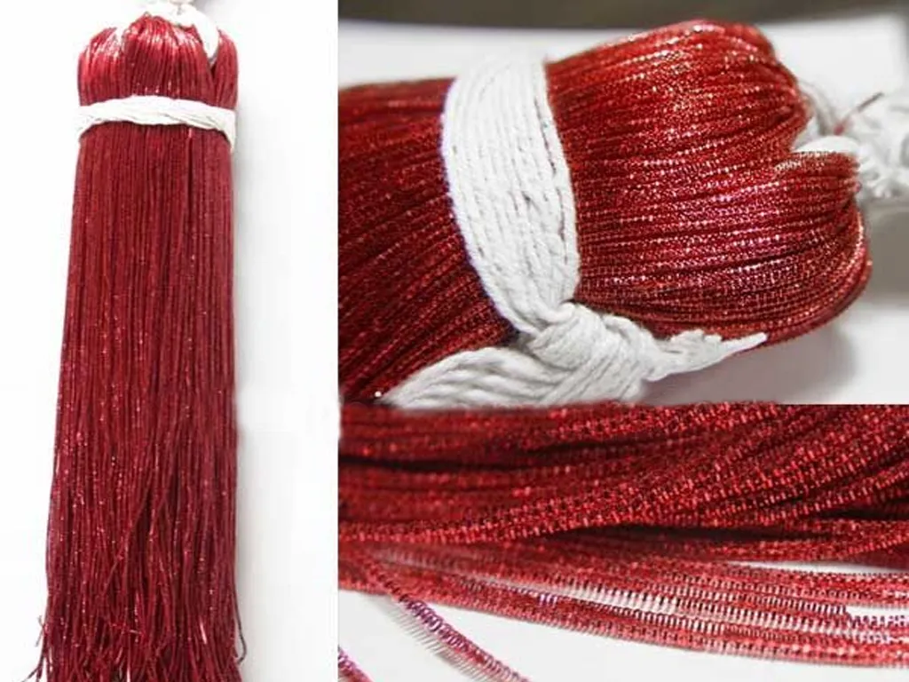Pompeian Red Nakshi / Bullion Wire
