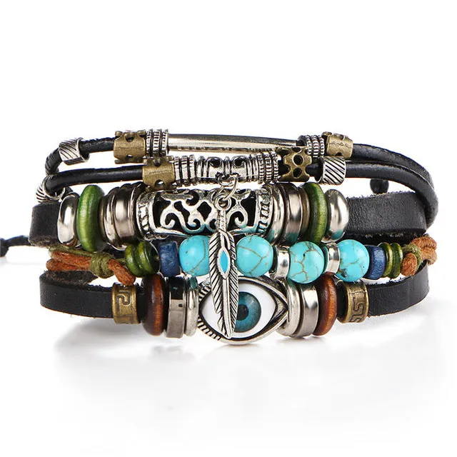 Punk Design Turkish Eye Bracelets
