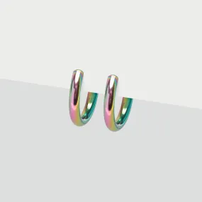 Rainbow Small Clip-On Earrings