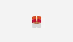 ROSE GOLD B16 RED ORANGE LACQUER C RING