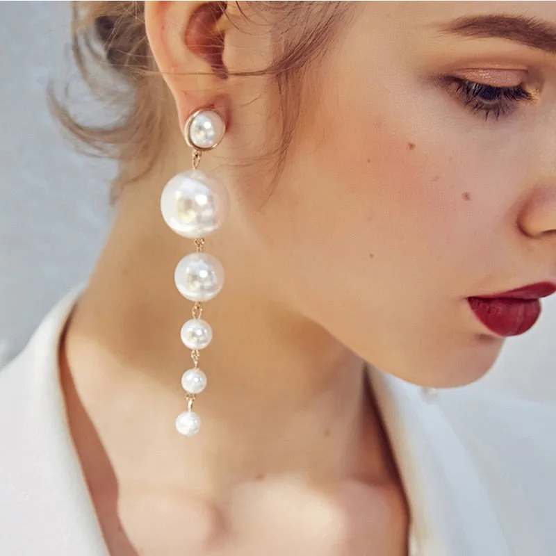 Save Sea Animals Jewelry | Faux Pearl Dangle Earrings
