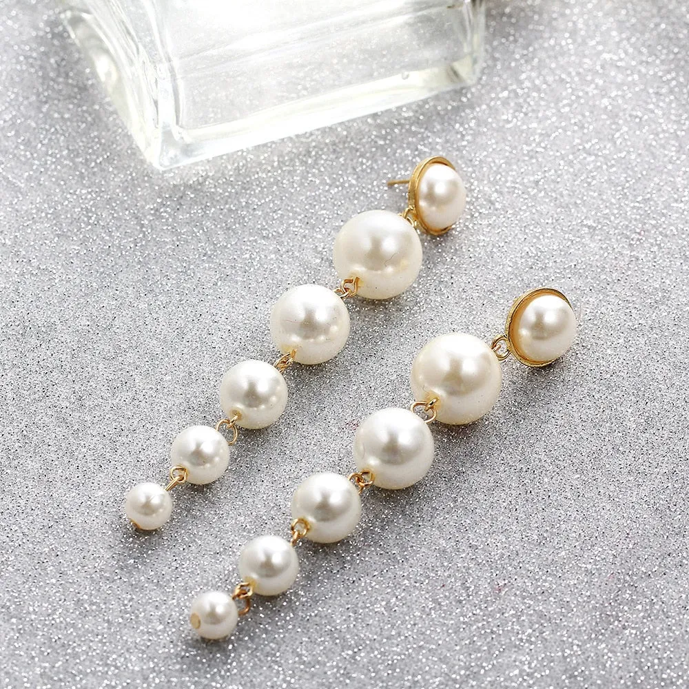 Save Sea Animals Jewelry | Faux Pearl Dangle Earrings
