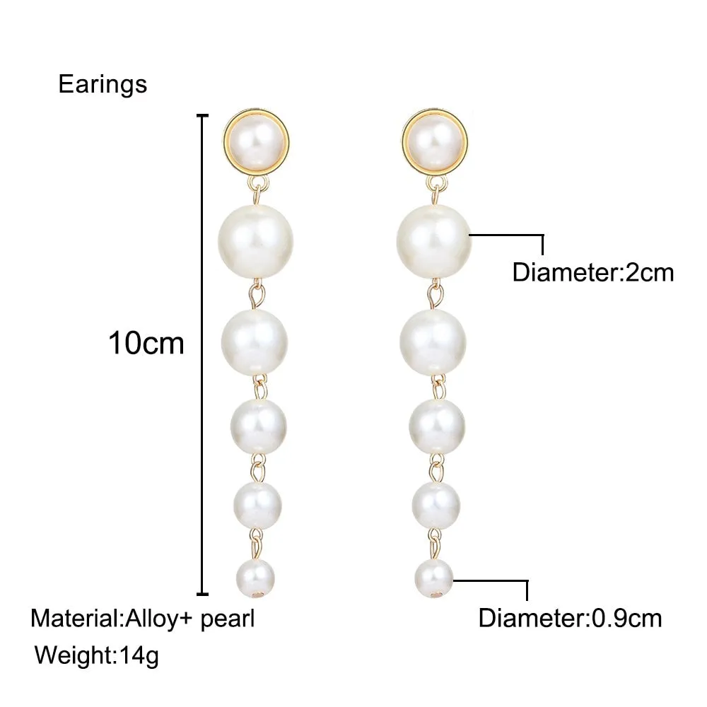 Save Sea Animals Jewelry | Faux Pearl Dangle Earrings