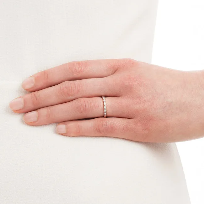 Scalloped Diamond Ring