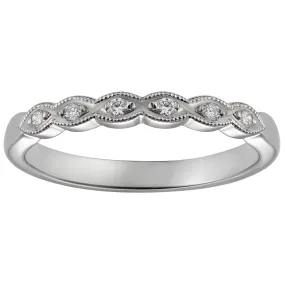 Scalloped Diamond Ring