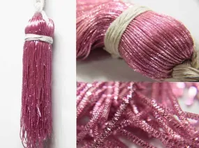 Scarlet Pink Nakshi / Bullion Wire