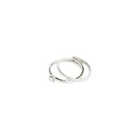 SKY rings, 2-in-1 set, silver-plated